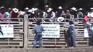 preview picture of video '2008 WOODSIDE RODEO STEER RIDING'