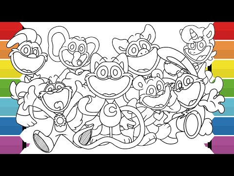 Smiling Critters Coloring Pages | Coloring Poppy Playtime Chapter 3 | NCS Music