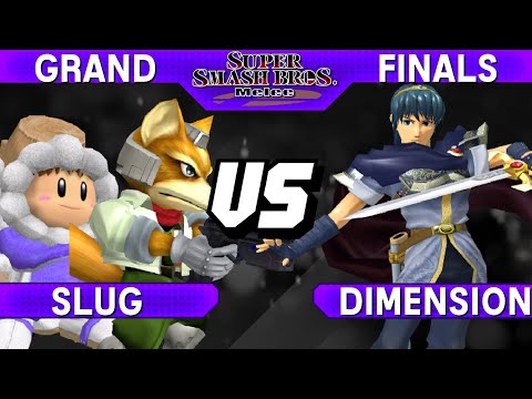 Smash Melee - SluG (Fox / ICs) vs Dimension (Marth) - S@LT 192 Grand Finals