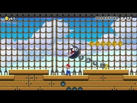Super Mario Maker Levels: "Bowser's Big Fleet: Airship #10"