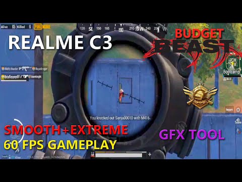 REALME C3 PUBG | Smooth + Extreme 60 FPS Gameplay | Gaming Review | Close Combat | Helio G70