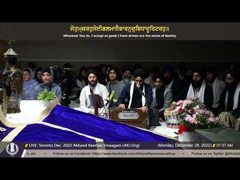 031 Bhai Kudhrit Singh Jee Toronto at Toronto Dec  2022 Akhand Keertan Smaagam