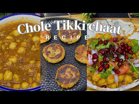 Chole Tikki Chaat Recipe | Healthy & Tasty Chaat | Sweet Potato Tikki Chaat Recipe |