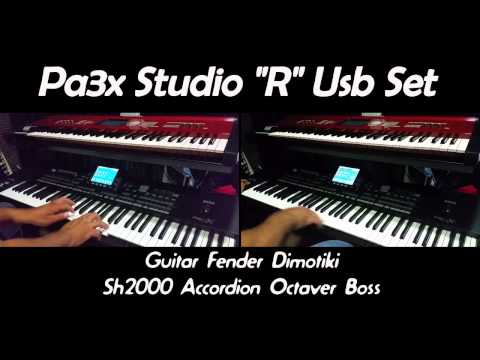 Studio R Set - Guitar Fender Gipson - Sh2000 Acc Octave Boss OC-2