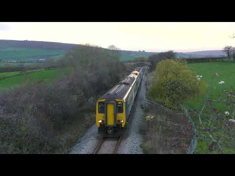 6 car set to Whitby (4 x 156 and 2 x 158) on the Esk Valley Line - When did last occur, 80s or 90s?