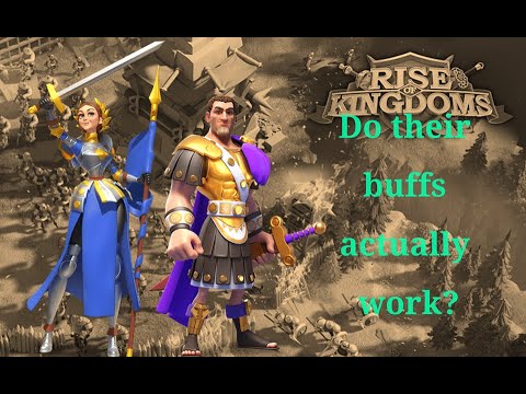 Rise of kingdoms - Commanders testing series. Joan of Ark and Constantine! 2 underrated commanders!