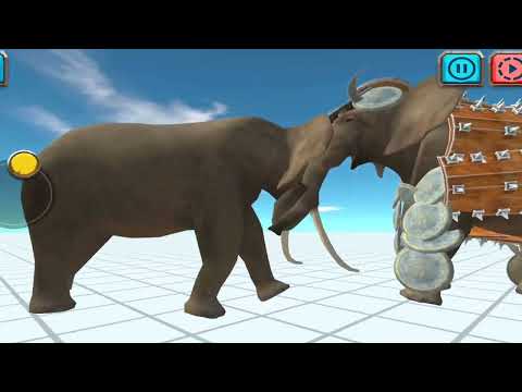 Armored elephant vs Mammoth