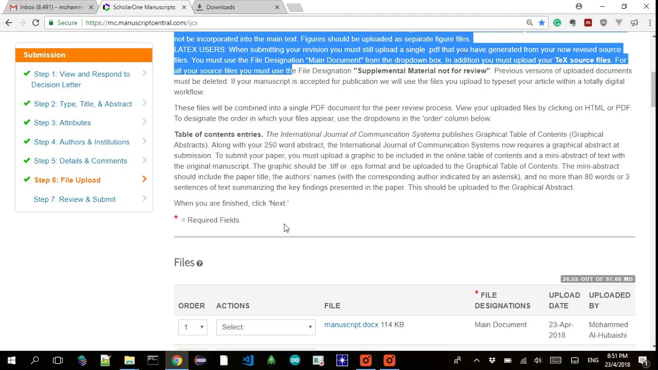 How to submit your  manuscript to ijcs successfully  setp by setp
