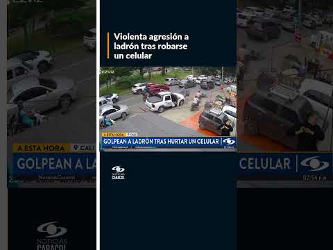 Tras robarse un celular, ladrón fue brutalmente golpeado por la comunidad