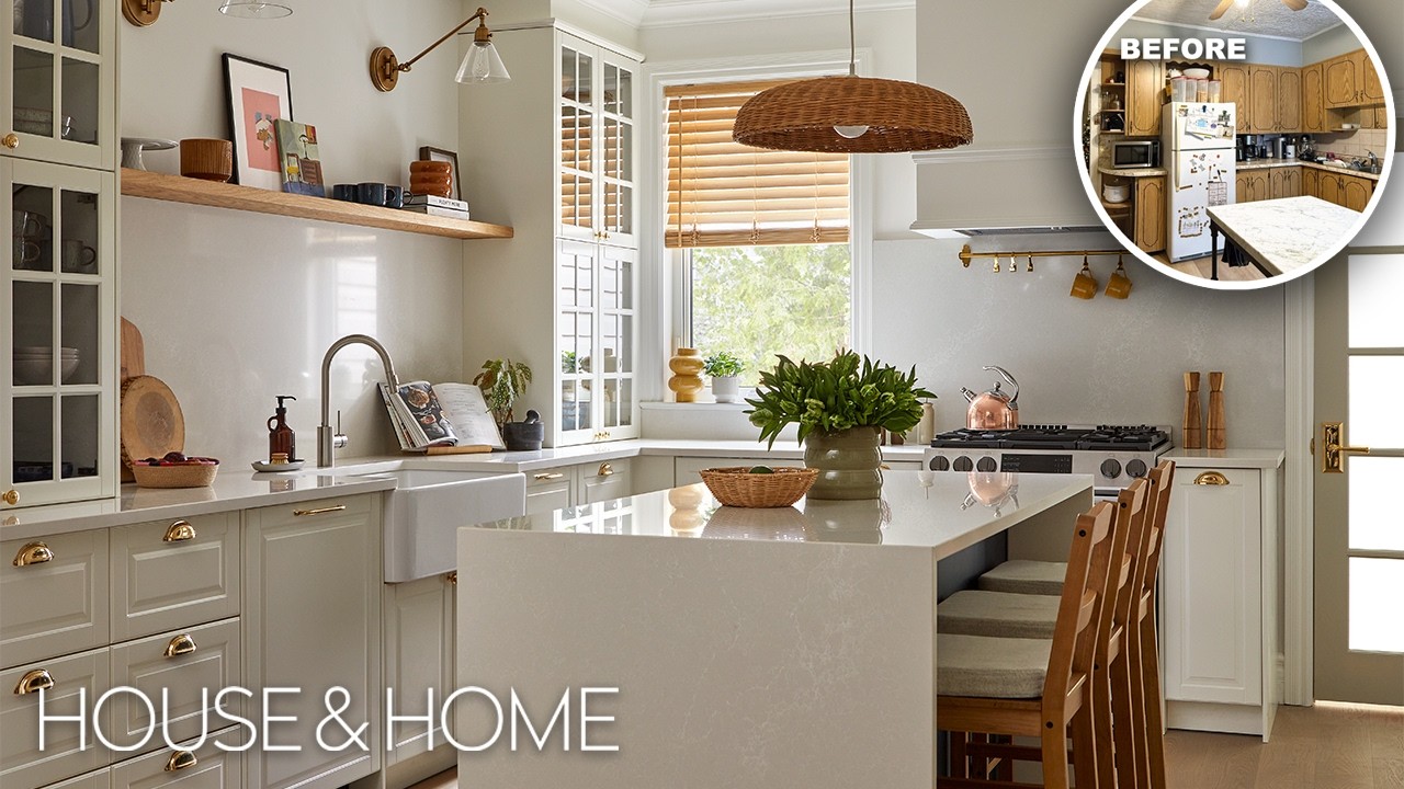 Kitchen Contest Makeover: A ’70s-style Kitchen Transformed into a Breezy, English-style Space