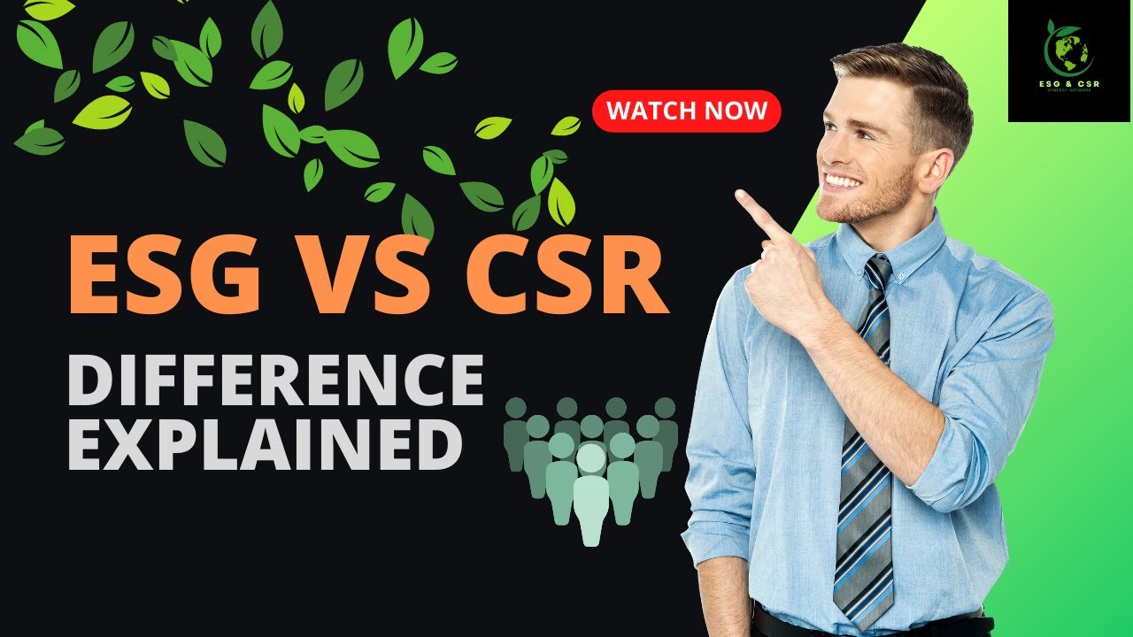 ESG and CSR | Difference Explained | Learn Quickly #esg #csr #sustainability #climatechange #social