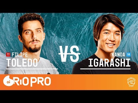 Filipe Toledo vs. Kanoa Igarashi - Quarterfinals, Heat 1 - Oi Rio Pro 2019