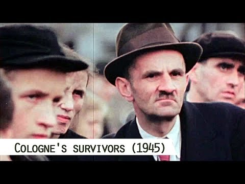 People of Cologne start into an uncertain future (1945)