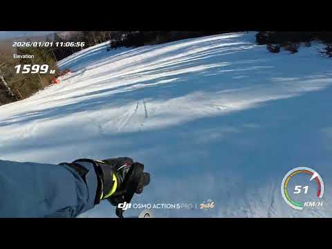 Bjelašnica, spust niz Kolijevku  01.01.2026 4K