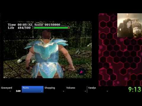 Virtual Hydlide any% set seed speedrun in 49:34