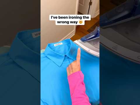 Use the tip to iron nice shirt collars #shirts #clothes #fashion #iron #shirt