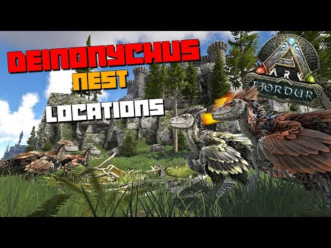 ARK: Fjordur |ALL Deinonychus Nests/Egg Locations!