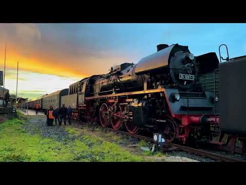 Dampflok BR 35 1097-1 im Licht der Abendsonne in 4K Auflösung