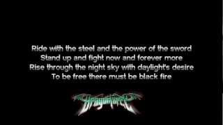 DragonForce - Black Fire | Lyrics on screen | HD