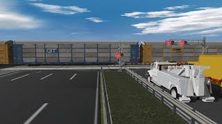 Trainz Railfanning Pt 217: Amtrak, BN, BNSF, CP, CSX, NS, SP, UP, Divided Highway Railroad Crossing