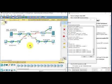 11.2.3.6 Packet Tracer - Implementing Static and Dynamic NAT