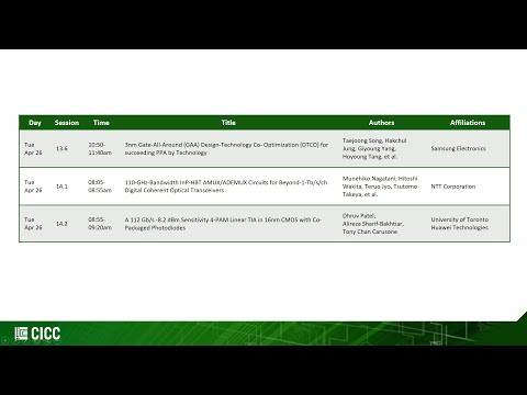 CICC 2022 - Best Paper Candidate 3