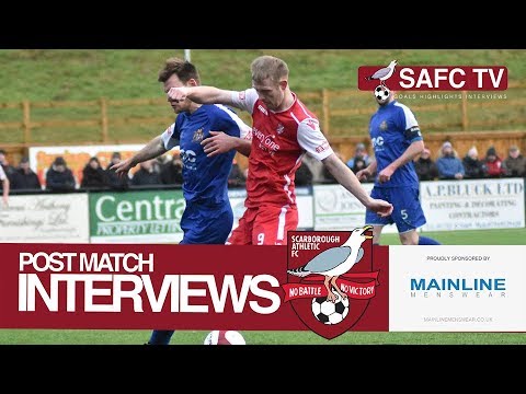 Post Match Interviews: Scarborough Athletic v Clitheroe - 30/12/2017