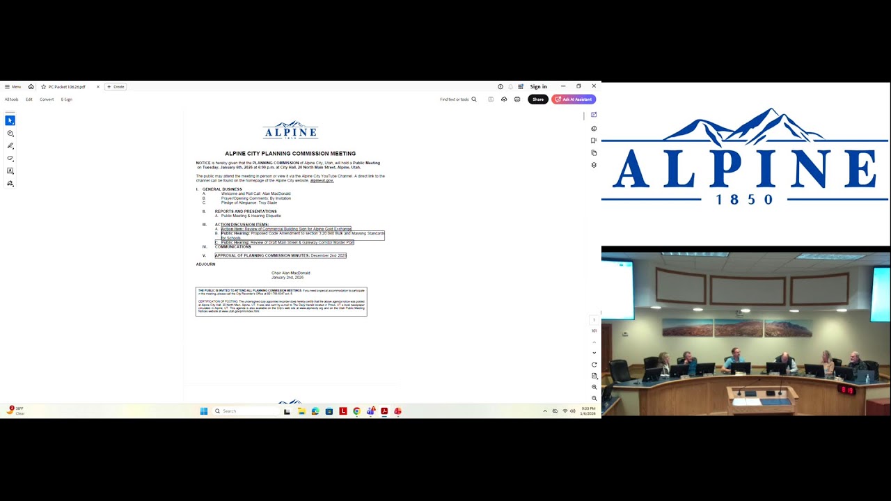 Planning Commission - January 6, 2026