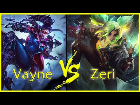 Vayne ADC vs Zeri - Challenger - Patch 12.2 - League of Legends Pro Player Replay