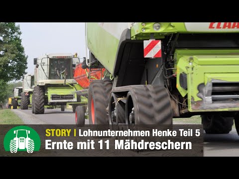 Lohnunternehmen Henke – Getreideernte + Strohpressen | Fendt & Valtra Traktoren | Teil 5