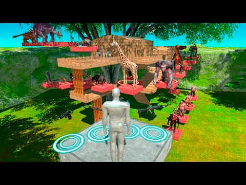 🔥FPS EXTREME PARKOUR ON THE FOREST LAND WITH OBSTACLES ALL UNITS - Animal Revolt Battle Simulator