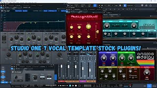 FREE Studio One 7 Vocal Template Stock Plugins For Beginners