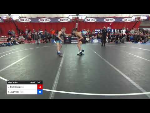 57 Kg Rr Rnd 2 - Landon Robideau, Pinnacle Wrestling Club Vs Tyson Charmoli, Pinnacle Wrestling Cl