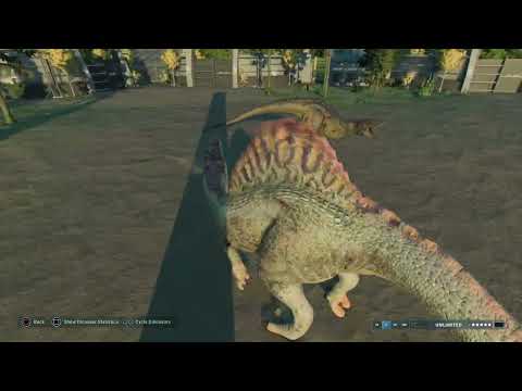 Jurassic World Evolution 2: Spinosaurus vs Carcharodontosaurus