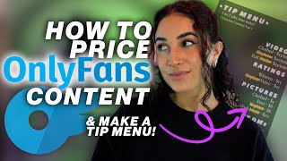How To Price OnlyFans Content (& Make an Tip Menu)