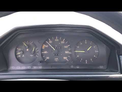 Mercedes 200D acceleration w124 1988 0-100 km/h