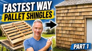 FASTEST way to make pallet shingles (Part 1)