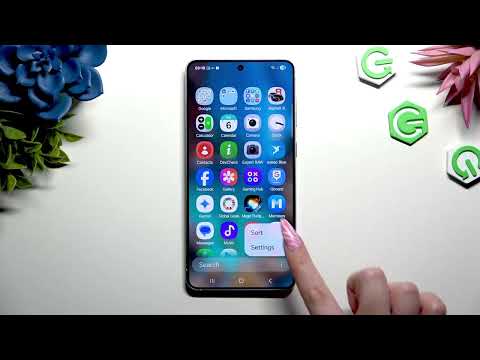 Wie sortiere ich Apps im Hauptmenü beim SAMSUNG Galaxy S25 Edge alphabetisch oder individuell?