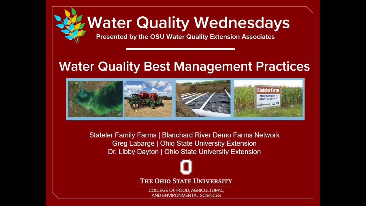 Water Quality Wednesday - Best Management Practices for Water Quality