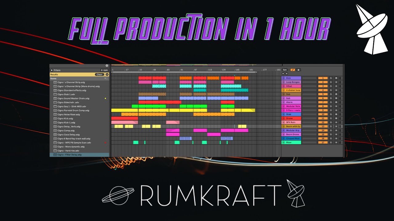 Full Production, Composition, and Arrangement of a Deep House Track - Rumkraft music production tutorial video