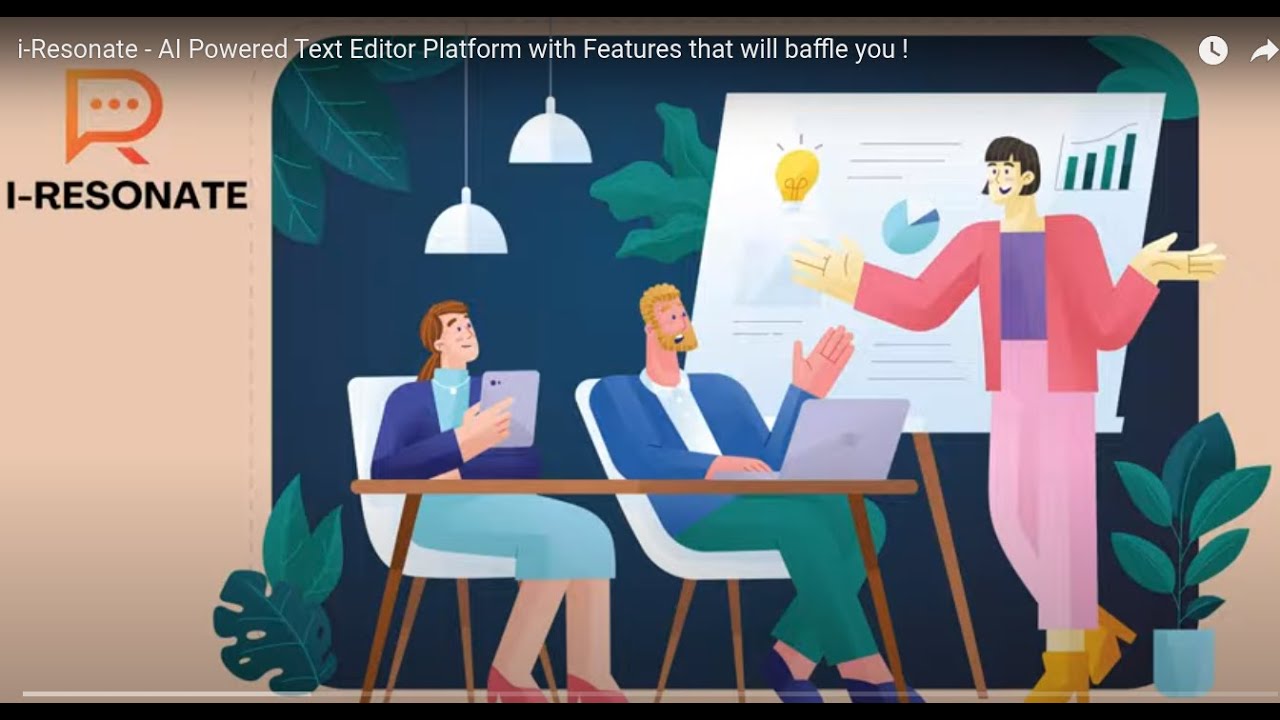 i-Resonate - AI Powered Text Editor Platform with Features that will baffle you !