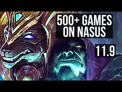 NASUS vs YORICK (TOP) (DEFEAT) | Rank 5 Nasus, 500+ games, 2/2/8 | BR Master | v11.9
