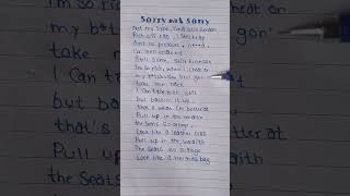 Lil Yachty &amp; Veeze - Sorry Not Sorry | Handwritten Lyrics | #lilyachty #veeze #hiphop #rap #lyrics