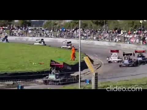 BriSCA F2 Stockcars - 736 Josh Weare #WallopStraightIn 667 Tommy Farrell - Bristol Mendips Crash