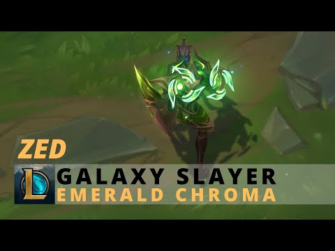 Galaxy Slayer Zed Emerald Chroma - League Of Legends