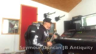 Video thumbnail for EMG JH Set vs. S. Duncan Antiquity JB (High Gain Clip) by Lasse Lammert