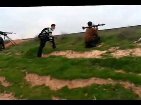 رصد حاجز السلطان من قبل عناصر كتيبة أبو العباس في قرية آبل في ريف حمص الجنوبي