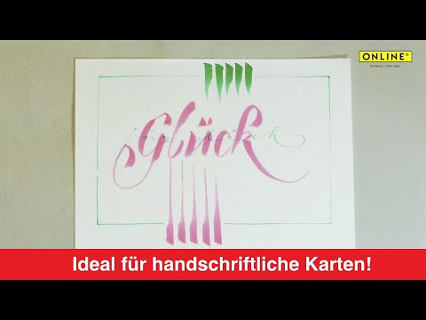 Artikelvideo 2 für ONLINE® Calli.Brush Brush-Pens farbsortiert, 24 St., Artikelnummer 284014