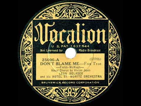 1933 Leon Belasco - Don’t Blame Me (Vivian Janis, vocal)