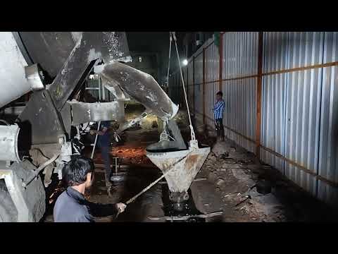 The D Wall concreting processes...